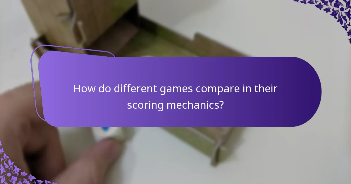 Which factors should be considered when designing scoring systems?