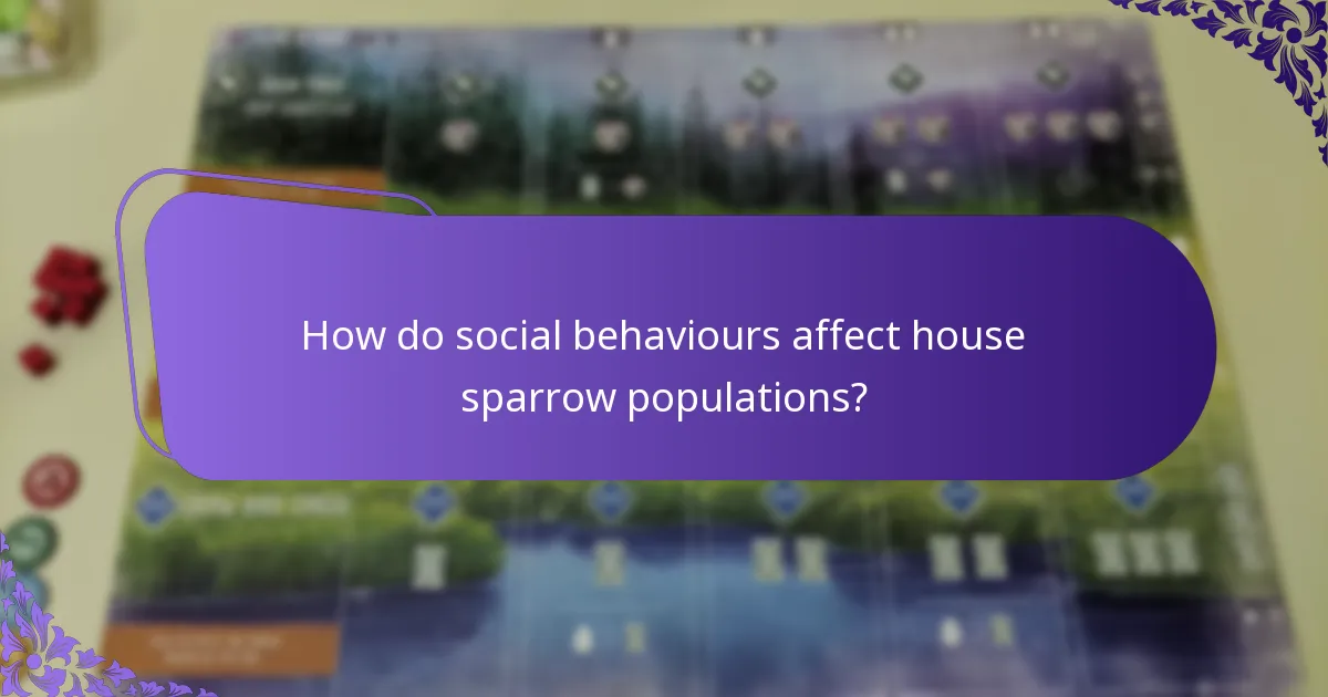 Where do house sparrows typically live?