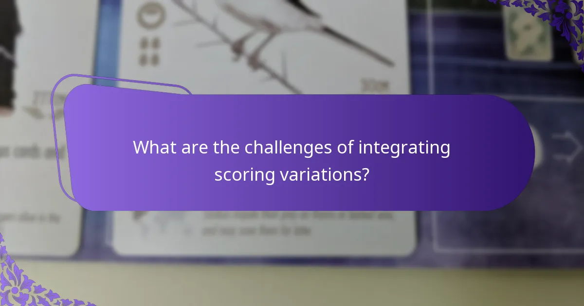 How can game designers implement scoring variations?