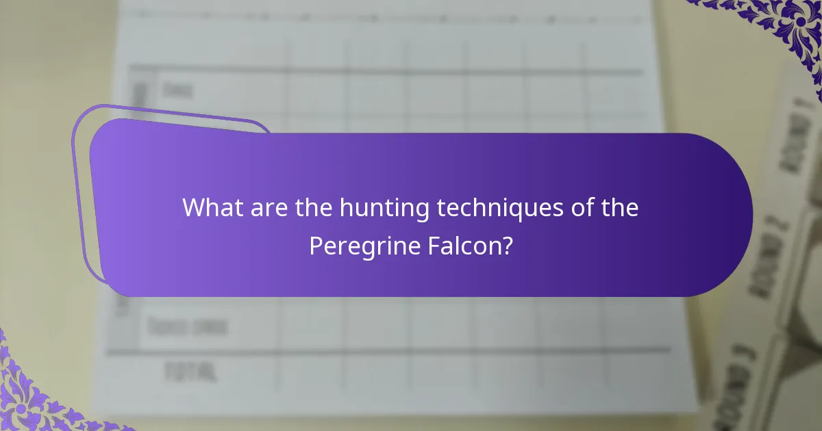 What are the conservation statuses of Peregrine Falcons?