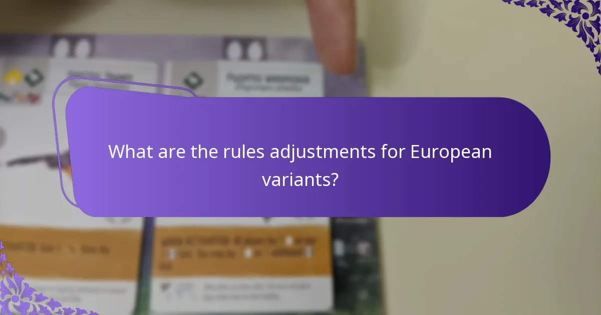 Which resources support setup variants for Europe?