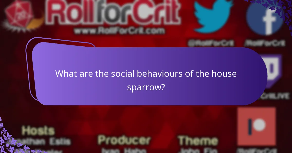 What do house sparrows eat?
