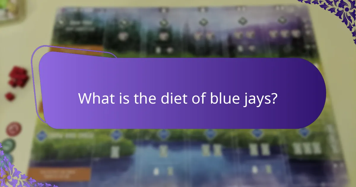 How do blue jays interact with their environment?