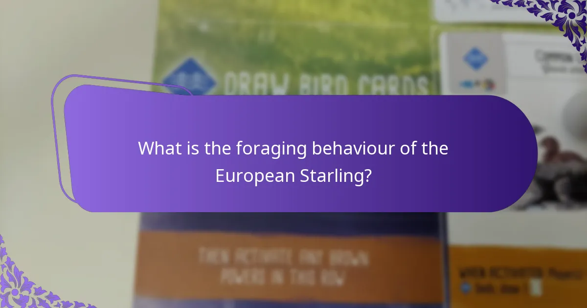What are the ecological impacts of the European Starling?