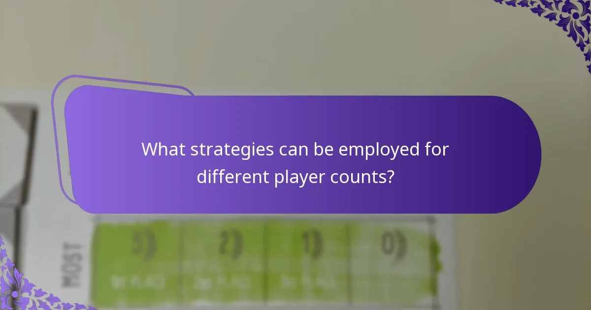 Which games illustrate scoring differences by player count?