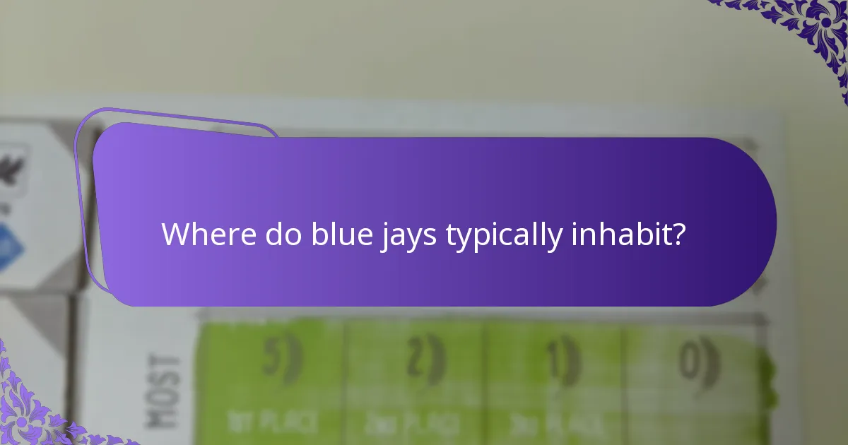 Which threats do blue jays face in their habitats?